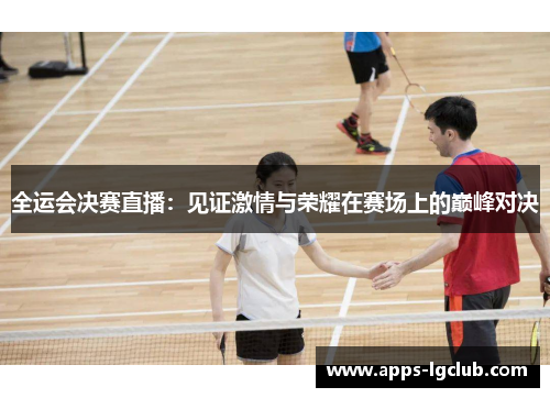 全运会决赛直播：见证激情与荣耀在赛场上的巅峰对决